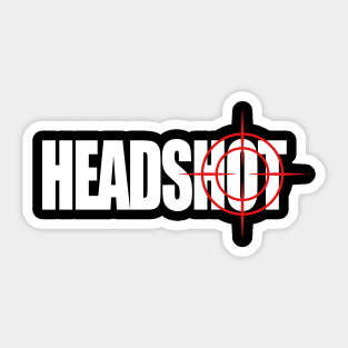 head in the shot Sticker